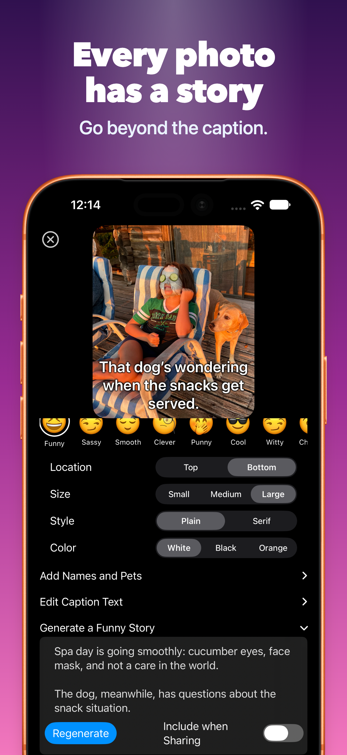 Generate a photo-inspired story to go beyond the caption.